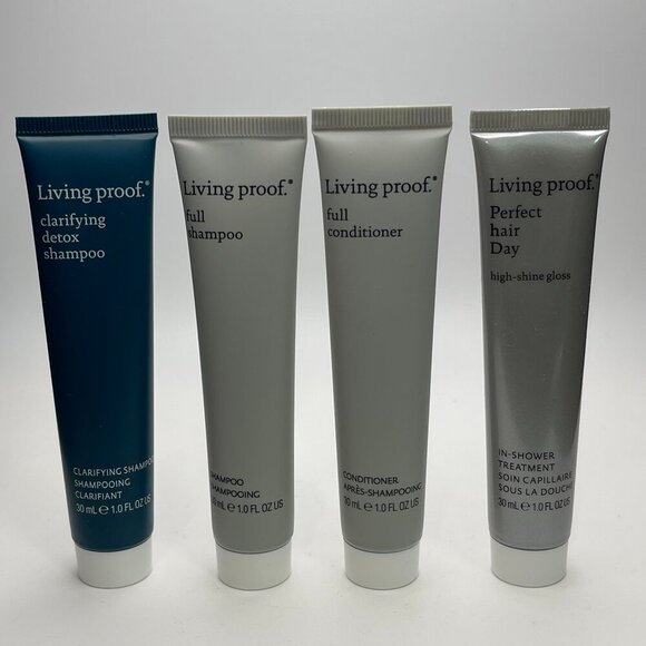 Living Proof Travel Size Shampoo, Conditioner and Gloss Set - NWOT - Picture 1 of 2
